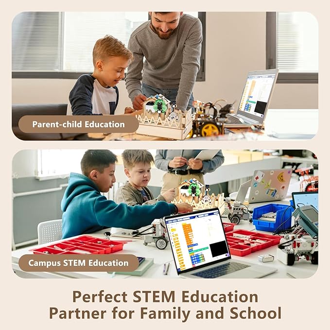 STEM Kits for Kids Age 12+, ACEBOTT IoT Smart Home Kit for Teens, STEM Toys Compatible with Arduino & Scratch, Coding Set with House Building, Sensors & App Control, Gift for Teens & Adults