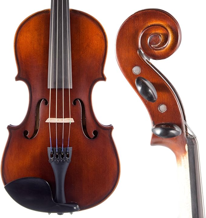 Bunnel Pupil Violin Outfit 1/4 Size Clearance By Kennedy Violins - Carrying Case and Accessories Included - Solid Maple Wood and Ebony Fittings RB300