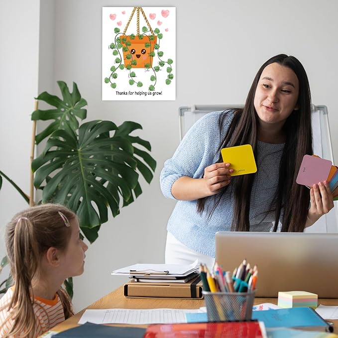 Thank You Teacher Gift, Teacher Appreciation Gift for Women, Student Homemade Souvenir, Creative Art Souvenir, Suitable for Desktop Wall Ornaments