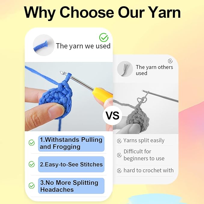 Utook Crochet Kit for Beginners，Crochet Starter Kits,Crochet Kits for Beginners Adults and Children, with Instructional Videos and Paper Tutorials, Handmade Crafts, Holiday Gifts (Giraffe)