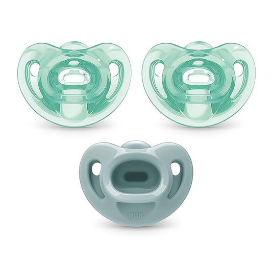NUK Comfy Orthodontic Pacifiers, 0-6 Months, 3 Pack