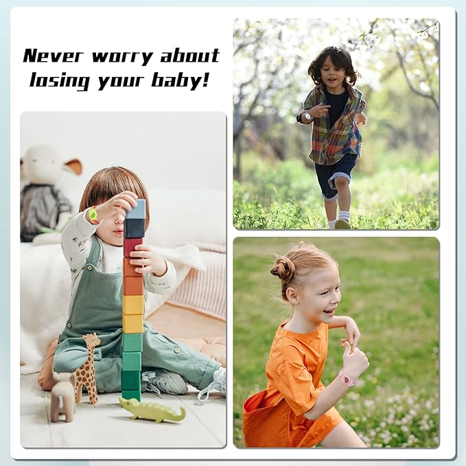 Kids Bracelet Compatible with AirTag, GPS Kid Tracker Holder Braided Wristband for Apple Air Tag, 2022 Upgraded Nylon Adjustable Anti Lost Airtag Watch Band for Kids Children Elders (White Pink)