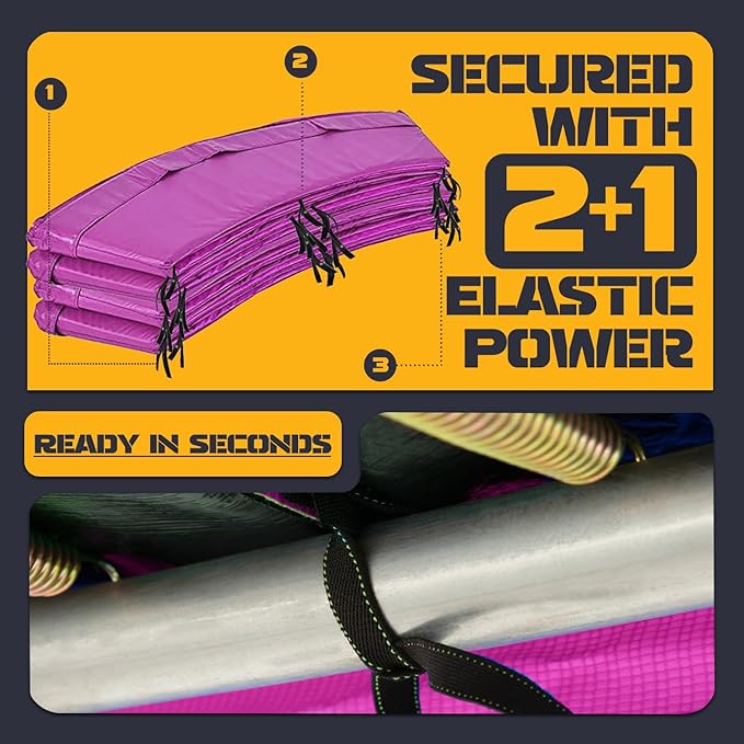 Trampoline Pad Replacement Trampoline Mat Replacement Padding Safety Pad Spring Cover Round Spring Cover with No Holes 10 Ft 12 ft 13 ft 14 ft 15 ft Black Blue Pink Green