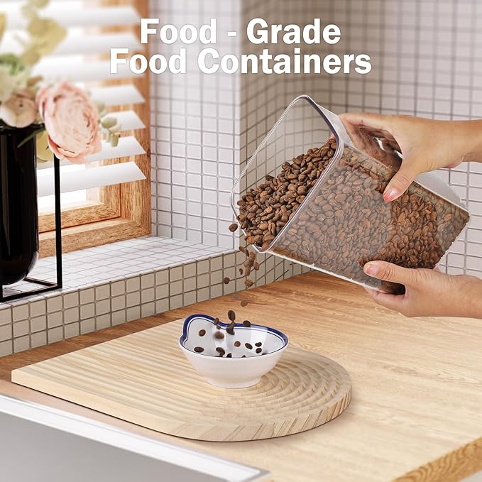 Pop Food Storage Containers Set Airtight Food Storage Containers with Pop Lids, Kitchen Pantry Organization and Storage, BPA Free, 2 x 2.8Qt