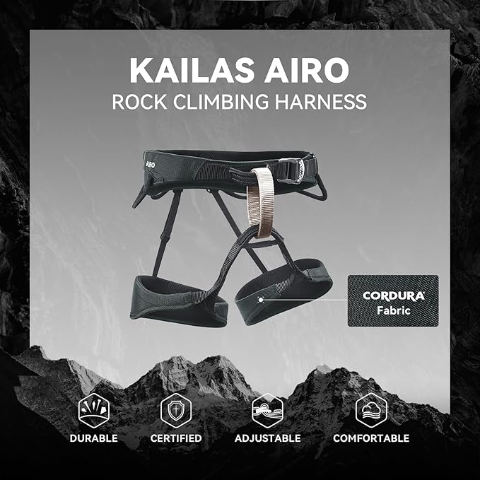KAILAS Kids Rock Climbing Harness Child Safety Belt Climbing Gear Adjustable Lightweight Indoor Gyms Beginners Youth