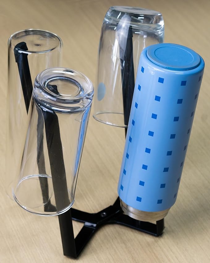 Kitchen Stand Holder, Plastic Bag Drying Rack, Multifunctional Countertop Cups Bottles Drying Rack for Plastic Bags, Bottles and Cups, Shelf Trash Bag