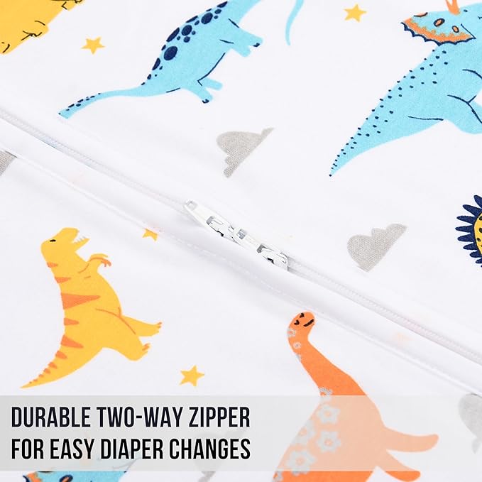 Baby Sleep Sack 1.0 TOG, Organic Cotton Baby Wearable Blanket with Two-Way Zipper, Swaddle Transition Baby Sleeping Bag, All-Season Sleep Sack for Newborn Infant Toddler Boy Girl, 18-24 Months, 1-Pack