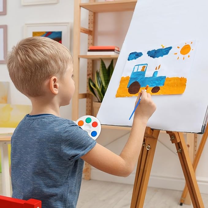 Mini Watercolor Paint Set for Kids.36 Pack Watercolor Paint Kids,5 Color Water Color set with Paint Brush and Palette Tray.DIY for Art Party Favors, Prizes,Birthday