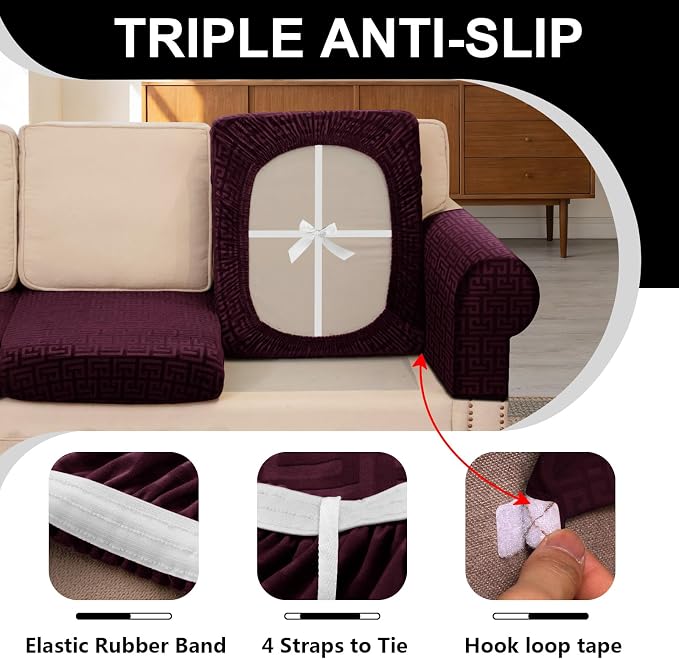 UNBBRRL Stretch Couch Backrest Cushion Cover - Image 3