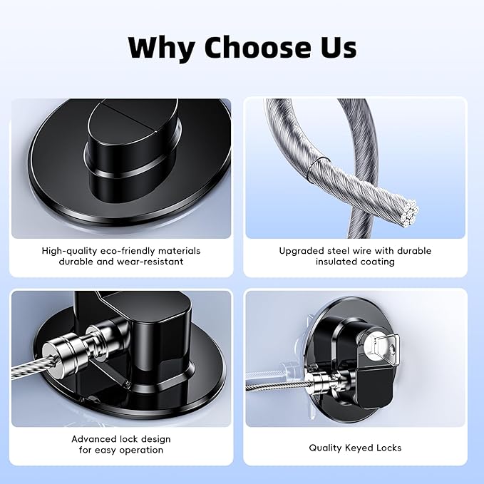 2 Pack Refrigerator Lock with Sticky Adhesive Pads, Child Proof Refrigerator/Fridge/Freezer Door Lock for Toddlers and Kids, Baby Safety Locks for RV Refrigerator, Cabinets and Drawers, Oven (Patent)