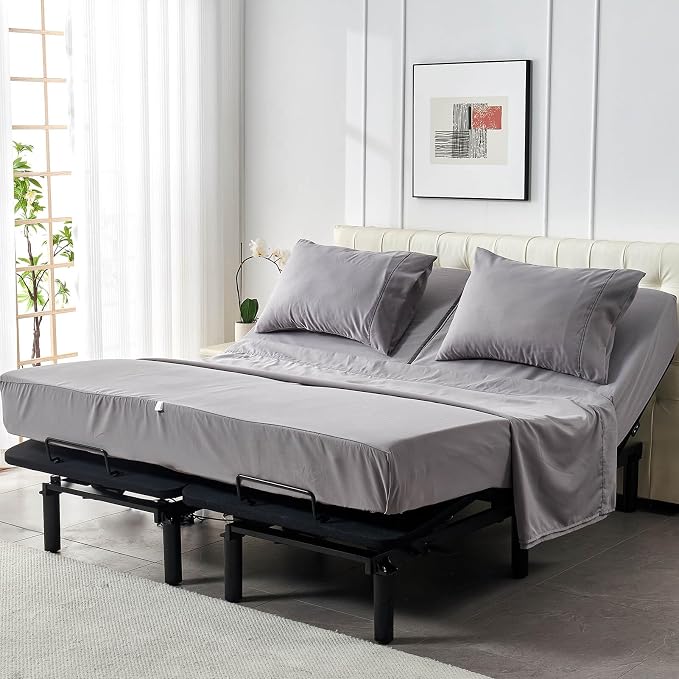Kingnex Half Split Top King Sheets Set - Image 8