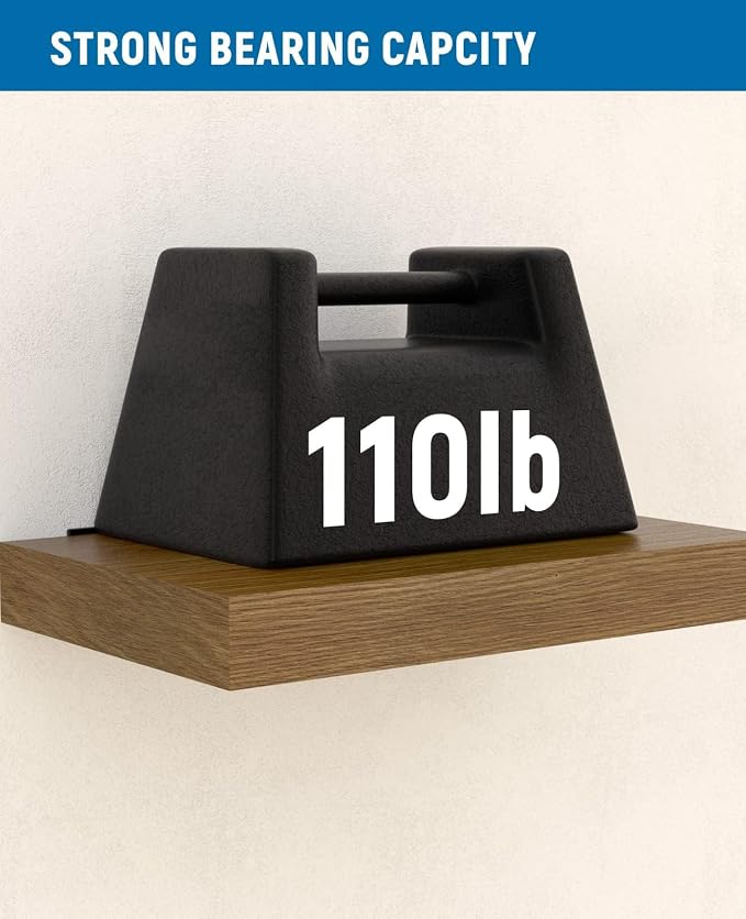 LEOPO 16-Pack 10 inch Floating Shelf Brackets, Hidden Shelf Bracket - Image 4