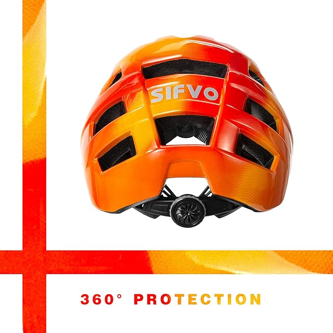 Kids Bike Helmet, SIFVO Kids Helmet 8+ Boys and Girls Bike Helmet with Cool Visor, Bike Helmets for Kids, Youth Bike Helmet Kids Mountain Bike Helmet Lightweight and Sturdy【55-58cm】