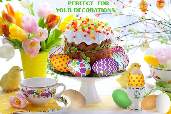 Smooth Brown Wooden Easter Eggs, Perfect for Easter Crafts, Décor and Egg Hunts, 2.3" Inches (24-Pack)