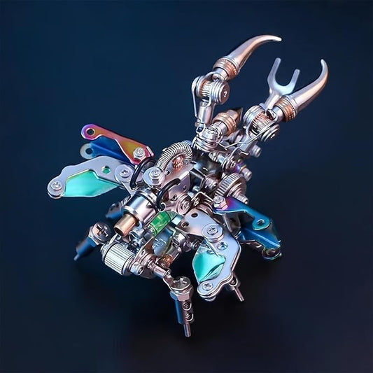 Adult 3D Metal Puzzle, Punk Beetle Metal Model Set, 3D Puzzle Mechanical Insect Building Blocks, Fun DIY Assembly, high-end Men's Gifts.