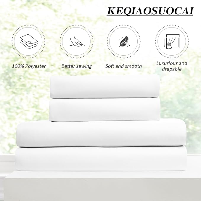 KEQIAOSUOCAI Pleated White Curtains 63 Inches Long,Half Blackout Room Darkening Short Window Curtain 63 Inch Length 2 Panel Set,Pinch Pleated Curtains with Hooks,40 by 63,Set of 2