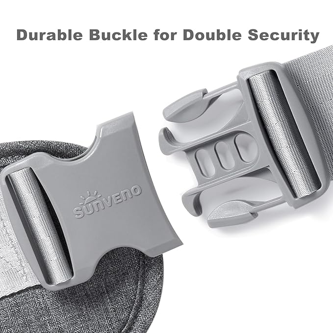 SUNVENO Baby Hip Carrier with Hip Seat, CPC-Certified, Ergonomic Infant Carrier for Newborns & Toddlers up to 45 lbs, Adjustable Waistband, Multiple Pockets, All-Season, Grey