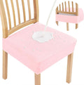 Smiry Waterproof Seat Covers for Dining Room Chairs Set of 2, Stretch Jacquard by Smiry