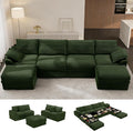 Upgrade Boneless Couch with Storage, Extra Deep&High Seat Modular Sectional by Unknown