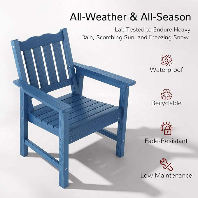 Stoog All-Weather Patio & Garden Chair, Outdoor Dining Chair - Image 5