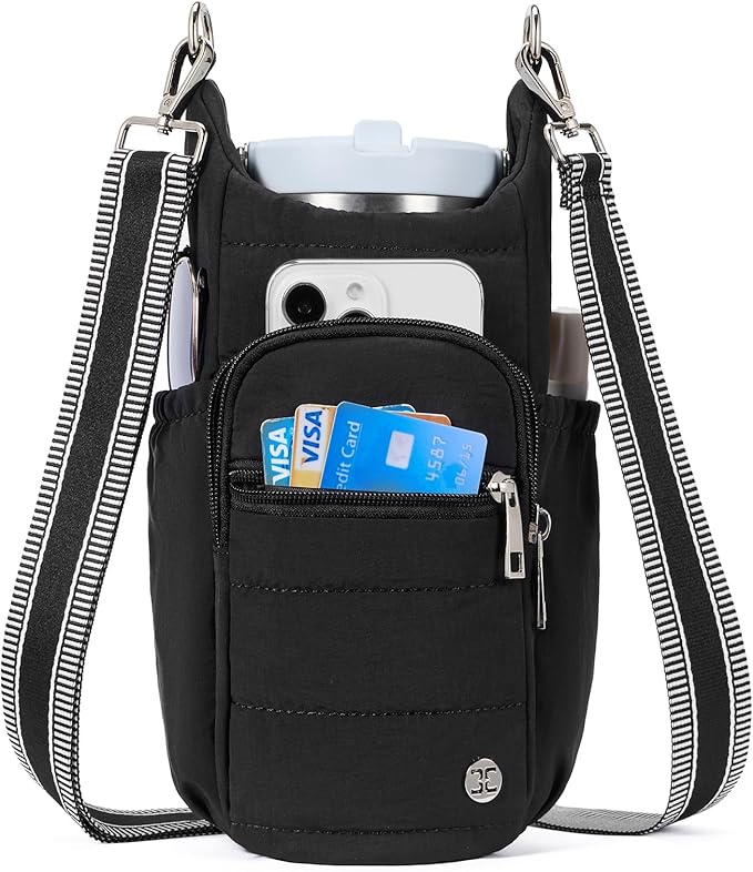 Telena Water Bottle Holder with Strap RFID Crossbody Bags for Women for Walking, Hiking, Cycling