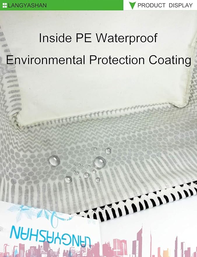 LANGYASHAN Rectangular Storage Bin Collapse Canvas Fabric Cartoon Storage Basket with Handles for Organizing Home Kitchen Boys and Girls Toys Office Closet Shelf Baskets (Rec Black line)