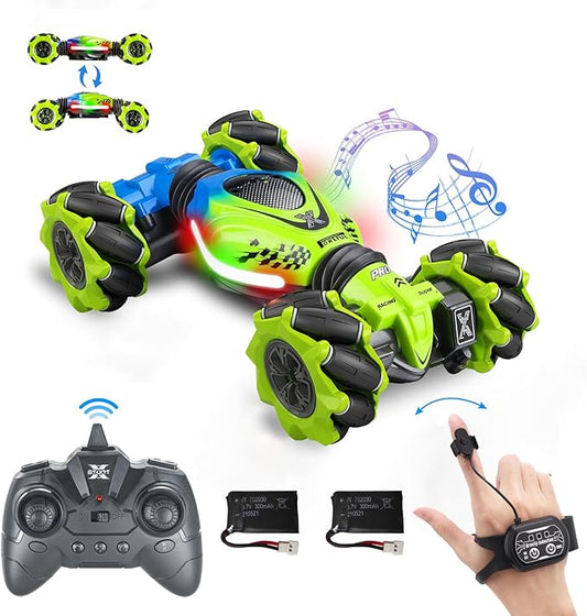 Gesture RC Car for Boys Girls 6-12 Year 4WD Remote Control Car 360° Rotate Off-Road Drift Hand Controlled Twist Cars with Light Music for Kids Toy Birthday Xmas Gift