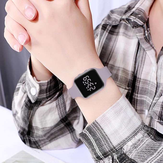 Kids Watches for Girls Boys Digital Sport Watch with Step Counter Pedometer Vibration Alarm Clock, No App Waterproof Fitness Tracker Kids Watch Boys Girls Teens Students Ages 5-16