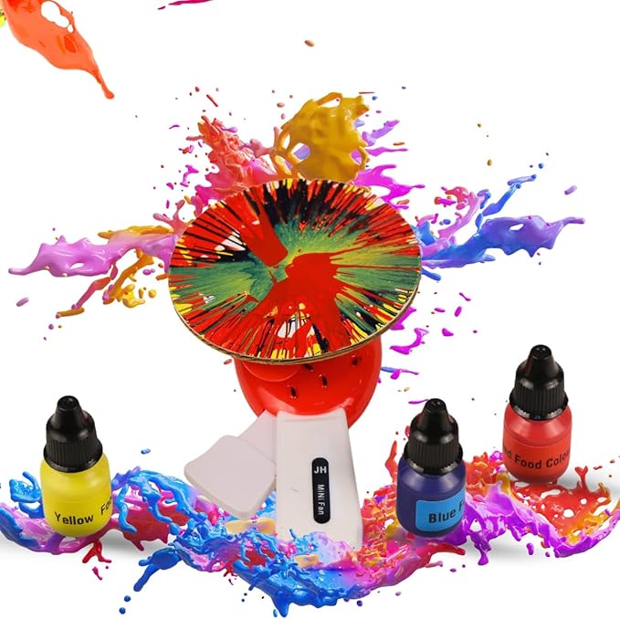 Butterfly EduFields Spin Art & Craft Kit for Kids | Educational Birthday Gift for 3+ 4 5 6 7 Year Old Boys and Girls| DIY Painting Kit for Kids | STEM Toy for for 3+ Years | Science Project Kit