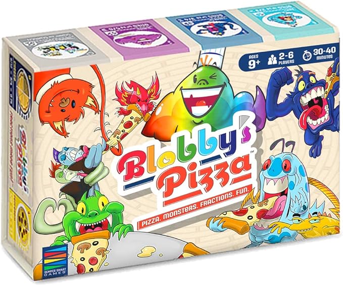 Blobby's Pizza Math Card Game: Crazy Fun Strategic Pizza Eating Contest Between Cute Monsters!