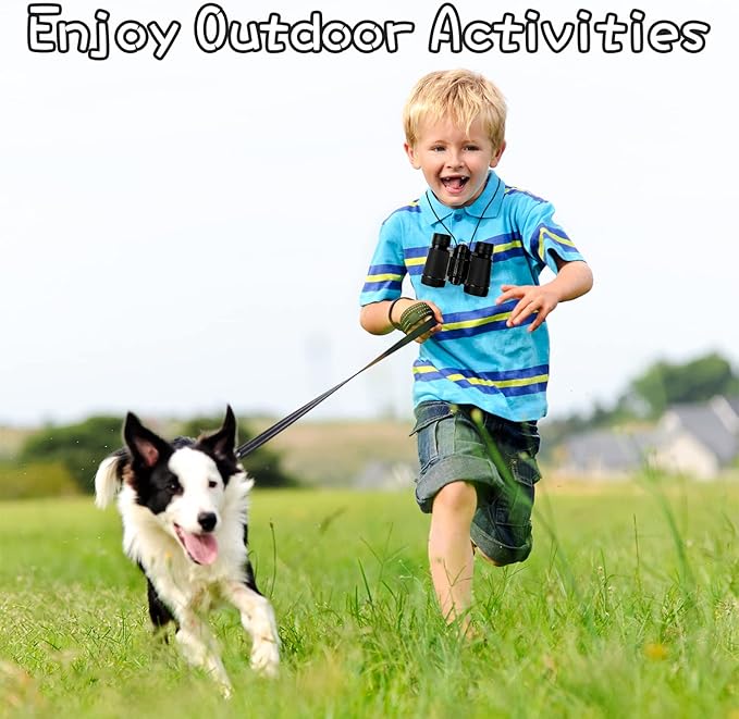 Scotamalone Kids Toy Binoculars Shock Proof for Age 3-12 Years Old Boys Girls Bird Watching Educational Learning Hunting Hiking Birthday Presents