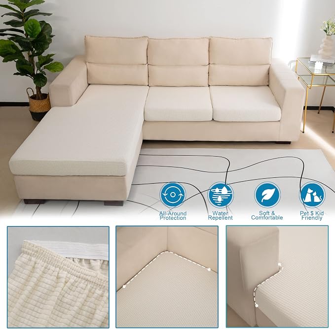 Water Repellent L Shaped Couch Covers - Image 5
