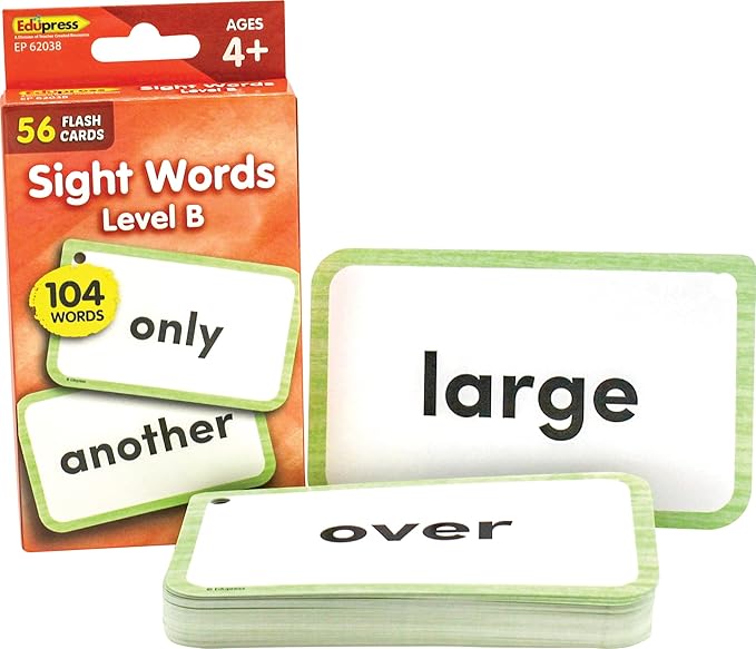 Teacher Created Resources Sight Words Flash Cards - Level B (EP62038)