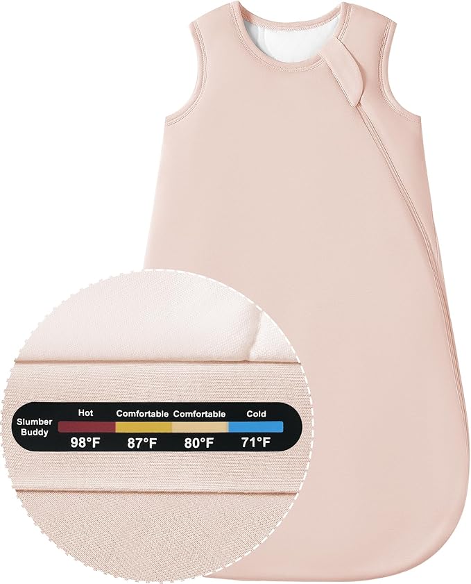 Baby Bamboo Sleep Sack, 70% Rayon Made from Bamboo 30% Cotton 1.0 TOG Infant Wearable Blanket