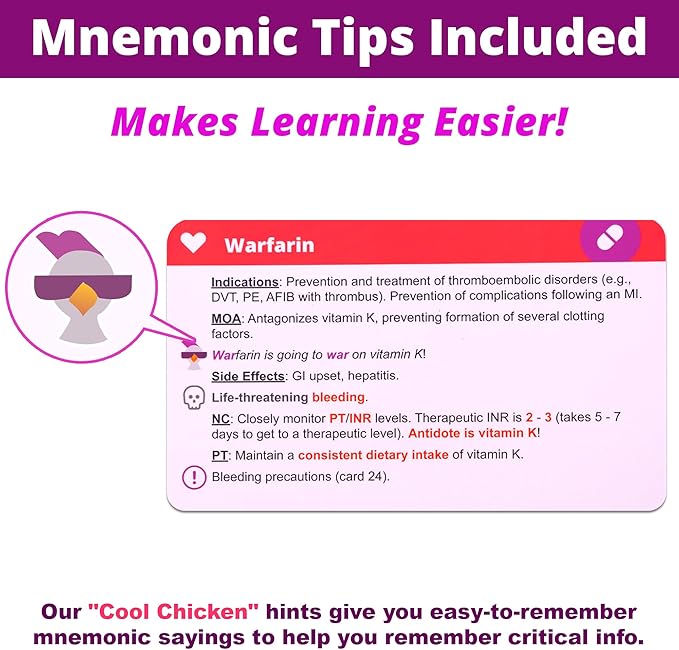 Pharmacology Flash Cards – No Fluff – Nursing School Essentials for Students – 2025-2026 NCLEX ATI HESI Review LPN RN Flash Cards (223 Cards)