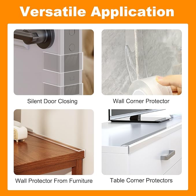 1.57 in x 6.6 FT, Self Adhesive Protective Bumper Guards - Image 4