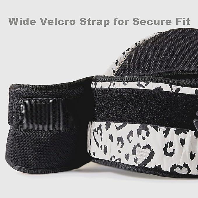SUNVENO Baby Hip Carrier with Hip Seat, CPC-Certified, Ergonomic Infant Carrier for Newborns & Toddlers up to 45 lbs, Adjustable Waistband, Multiple Pockets, All-Season, Grey,Leopard Print