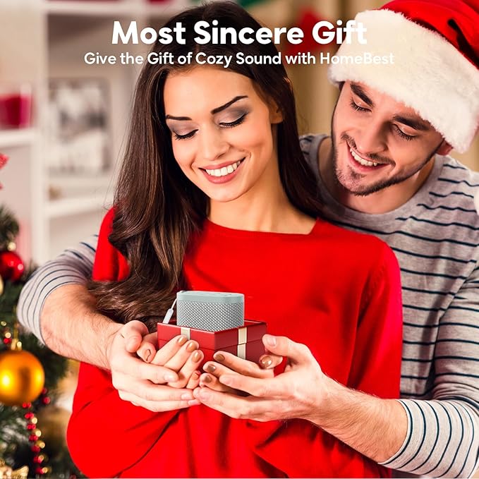 Portable White Noise Machine for Sleeping, Travel & Hotel - 52-Hour Lasting Mini Noise Machine with 21 Quality Non-looping Sounds, Headphone Jack, Memory, Timer for Adults (Green)