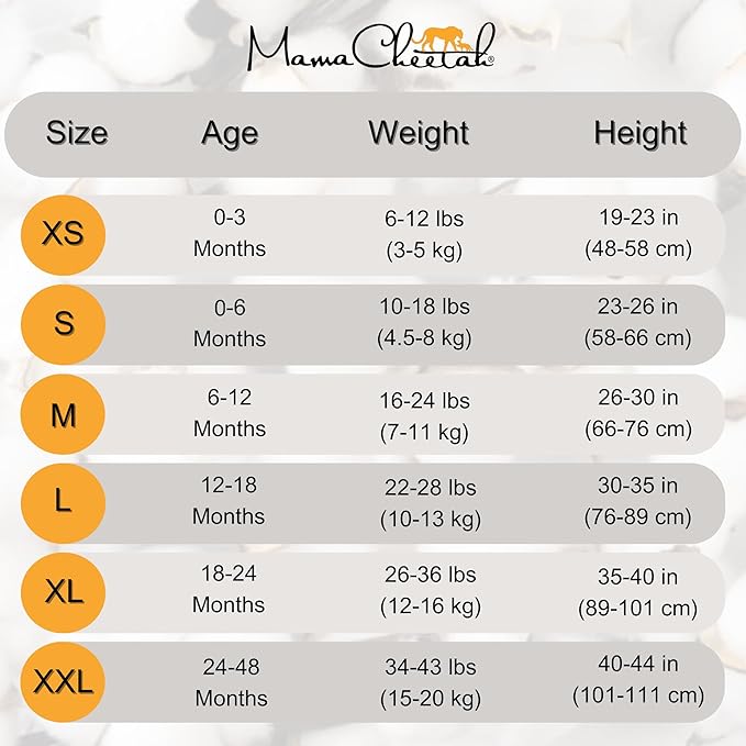 Mama Cheetah Baby Sleep Sack 0.5 TOG, Organic Cotton Baby Wearable Blanket with Two-Way Zipper, Swaddle Transition Baby Sleeping Bag for Newborn Infant Toddler Boy Girl, 18-24 Months