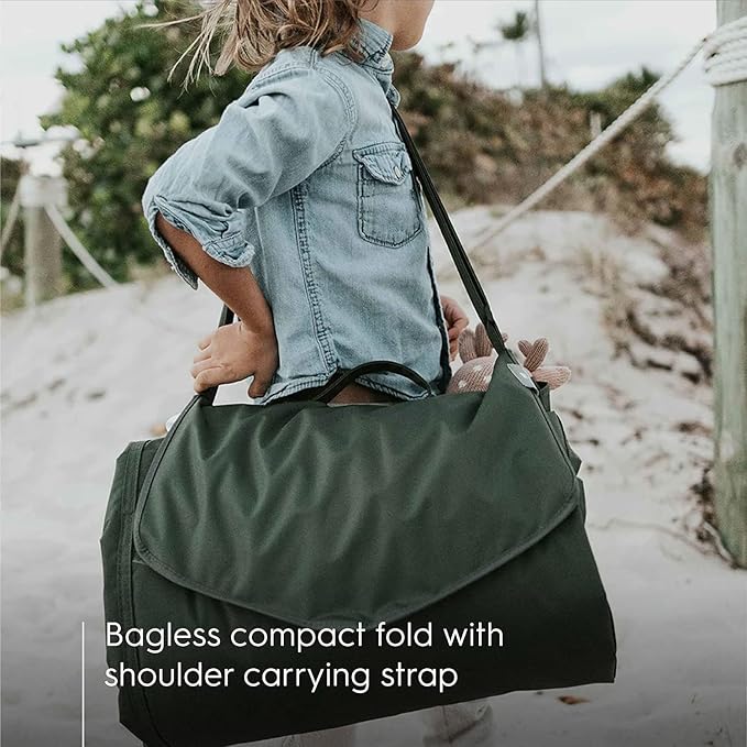 Little Unicorn 5'x7' Outdoor Family Picnic & Beach Blanket | Durable & Water-Resistant Fabric | Compact Fold & Easily Wipes Clean | Zipper Pocket (Tropical Leaf)