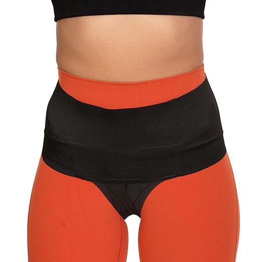 Women’s Pelvic Orthotic Support Belt ― Uterus Girdle for Prolapsed Bladder | Vulvar Varicosities | Postpartum Recovery | Dysfunction Pain Relief - High Waist (Black - Small)