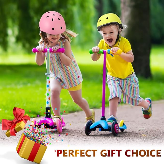 Kingdder 4 Pack Kids Helmets Toddler Adjustable Bike Helmet Ages 3-8 CPSC Certified Children Training Headwear for Boys Girls Skateboard Bicycle Scooter Cycling Riding Sports