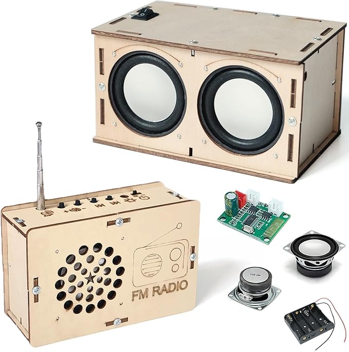 STEM Toys for Ages 8-13 Building Kits Kids Stocking Stuffers Teen Birthday Gifts for 9 10 11 12 14 15 16+ Year Old Boys Girls Science Engineering Circuits Electronics Projects DIY Speaker Radio