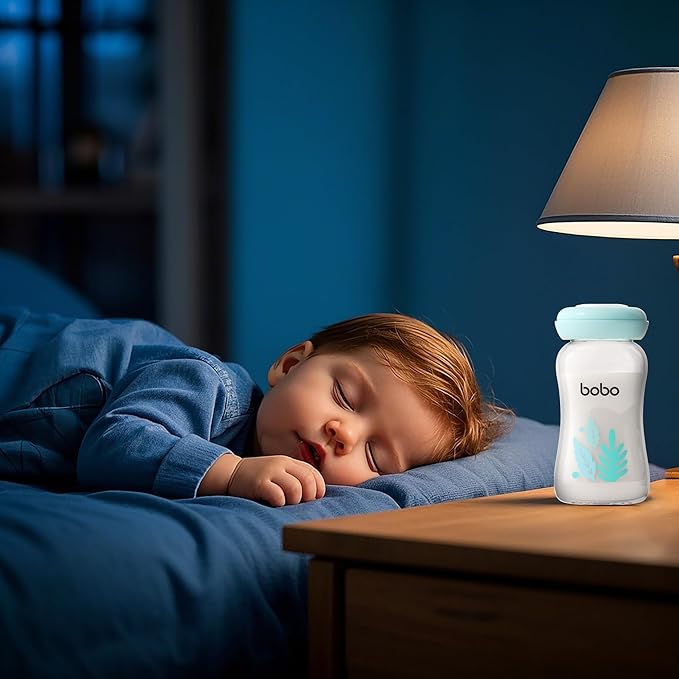 YOHKOH Glass Breast Milk Storage Bottles - 100% Leak-Proof, BPA-Free Breastmilk Storage Containers, Freezer & Dishwasher Safe, Ideal for Nursing Mothers (Blue, 5.4oz (Pack of 4))