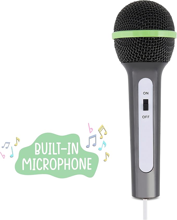 Singimals Kids Karaoke Speaker with Microphone - Unleash Your Child's Inner Superstar, Bluetooth v5.1, 12H Playtime, 5W Speaker, Multicolor LED Lighting, Bam Bam The Panda