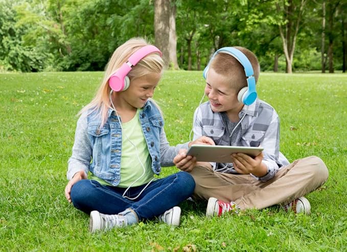 Snug Play+ Kids Headphones – Volume Limited 93dB for Safe Listening – Foldable, Durable Headphones for Toddlers, Boys & Girls – Tangle-Free Cord – Ideal for Travel, School, Tablets - Princess