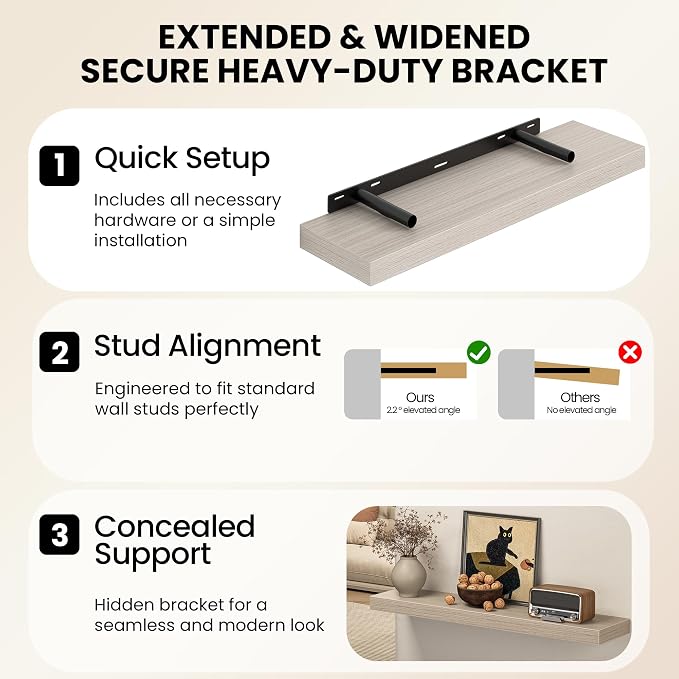 Fun Memories 55 Inch Floating Shelves - Image 7