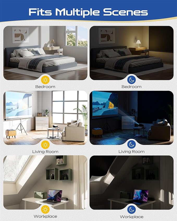 27" W x 36" L 100% Portable Blackout Curtains, Total Darkness No-Drill Black Out Window Cover,Temporary Blackout Shades with Hook & Loop Tape, for Bedroom, Nursery, Dorm, Travel (Black)