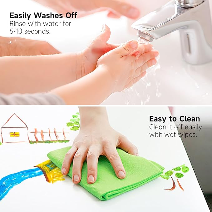 Shuttle Art 8 Colors Watercolor Paint Set, 24 Pack with Paint Brushes & Color Wheels, Washable for Kids & Adults, Suitable for Classroom, Parties, Kindergarten & Art Activities