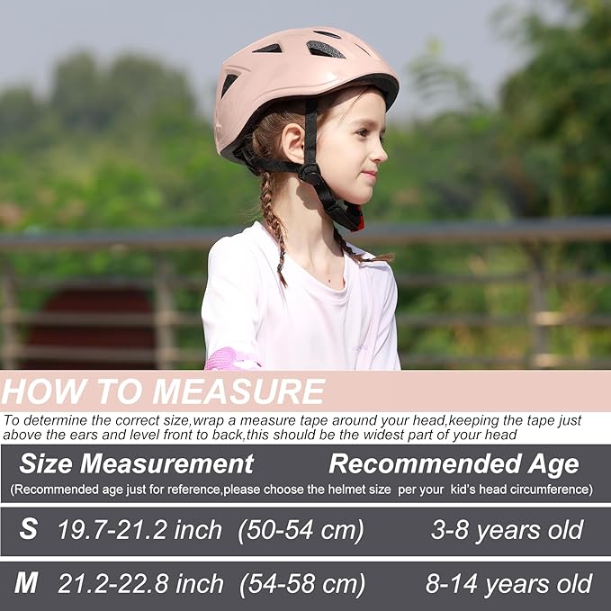 Kids Bike Helmet,2 Sizes Adjustable for Youth Child Boys & Girls Ages 3-5-8-14,Ventilation and Multi-Sport for Bicycle Scooter Skate